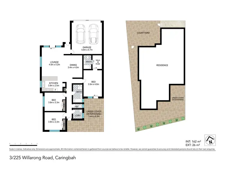 Floorplan of Homely villa listing, 3/225 Willarong Road, Caringbah South NSW 2229