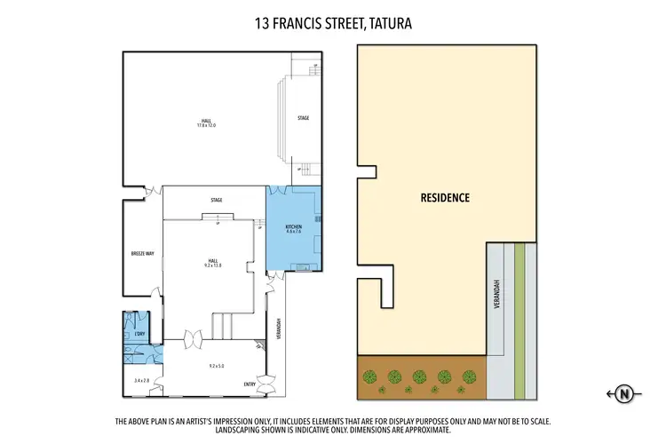 Floorplan of Homely house listing, 13 Francis Street, Tatura VIC 3616