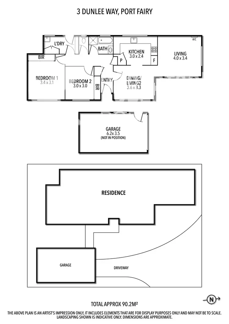 Floorplan of Homely house listing, 3 DUNLEE WAY, Port Fairy VIC 3284