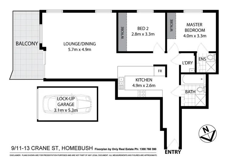 Floorplan of Homely apartment listing, 9/11 Crane Street, Homebush NSW 2140