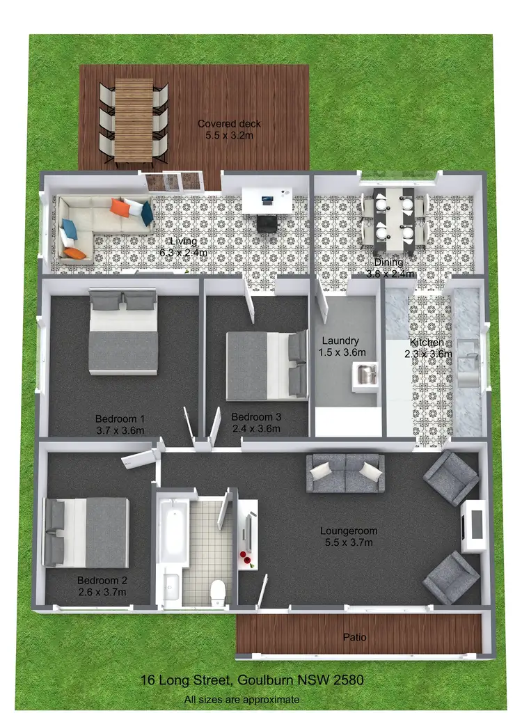 Floorplan of Homely house listing, 16 Long Street, Goulburn NSW 2580