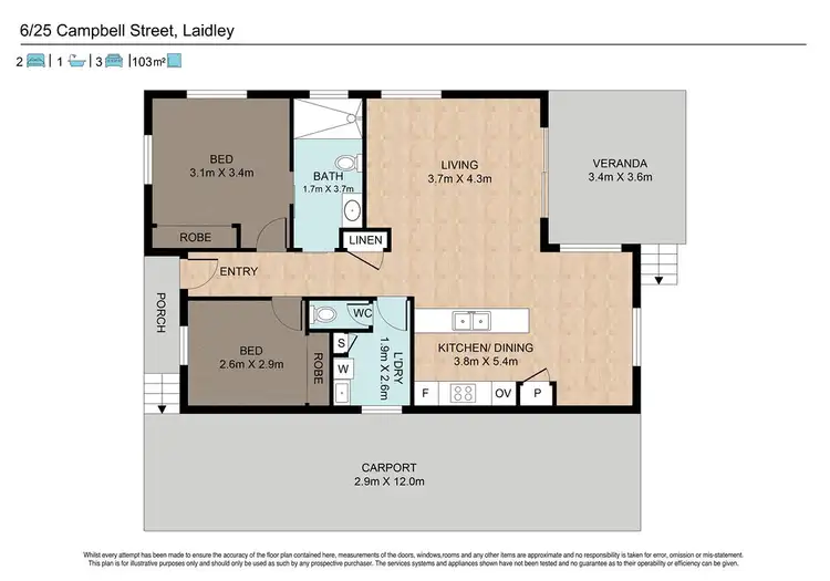 Floorplan of Homely house listing, 6/25 Campbell Street, Laidley QLD 4341