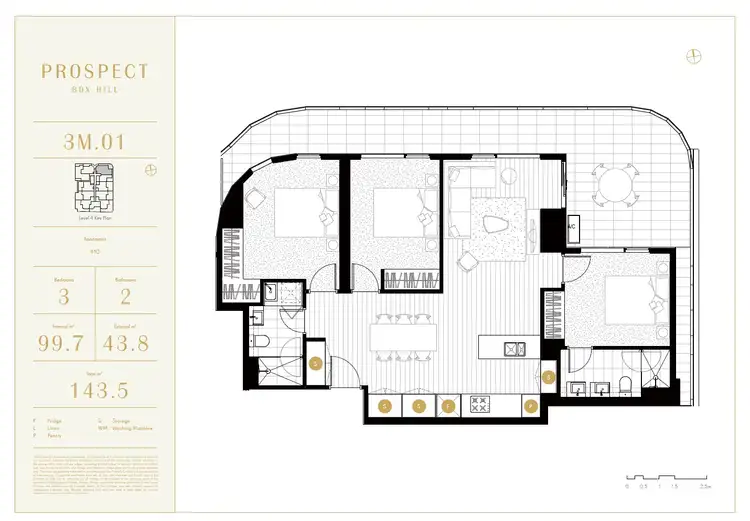 Floorplan of Homely apartment listing, 410/9 Prospect St, Box Hill VIC 3128