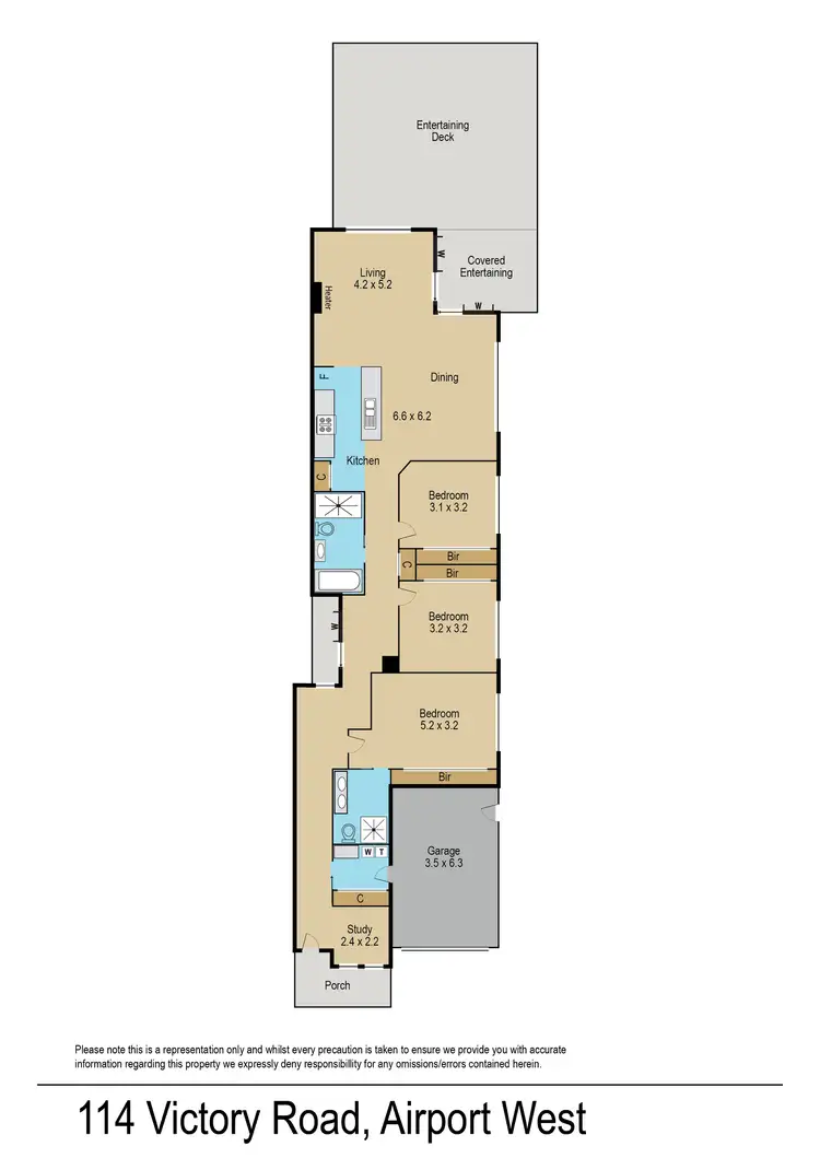 Floorplan of Homely house listing, 114 Victory Road, Airport West VIC 3042
