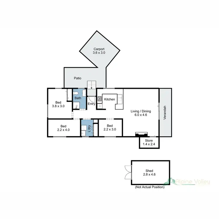 Floorplan of Homely house listing, 22 Nelse Street, Mount Beauty VIC 3699