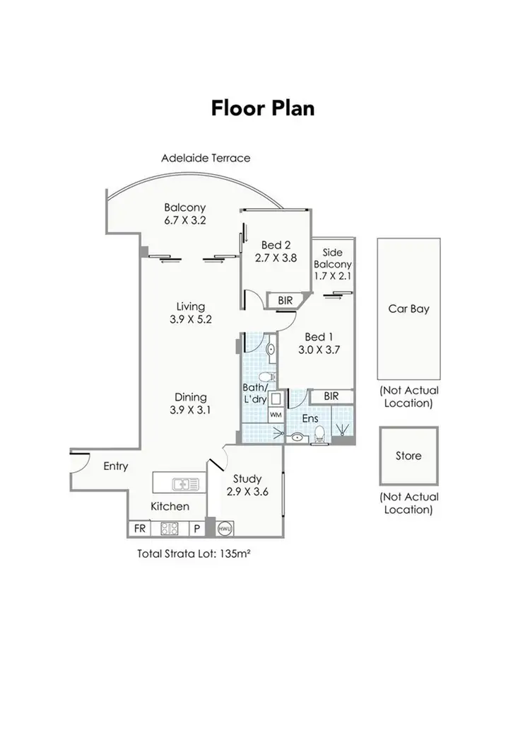 Floorplan of Homely apartment listing, 69/188 Adelaide Terrace, East Perth WA 6004