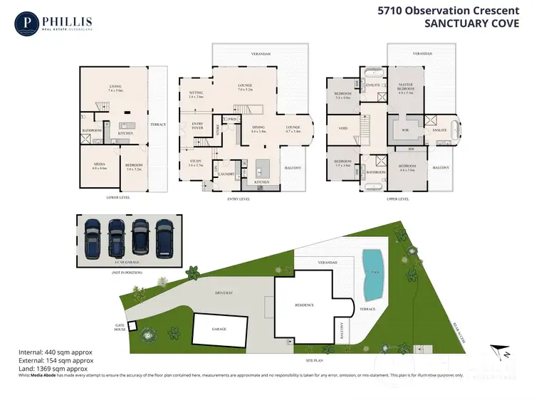 Floorplan of Homely house listing, 5710 Observation Crescent, Sanctuary Cove QLD 4212