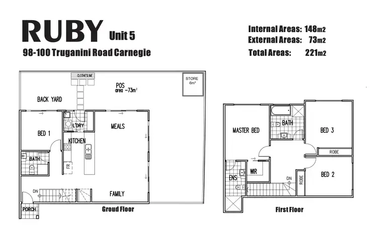 Floorplan of Homely townhouse listing, U5/98 Truganini Road, Carnegie VIC 3163
