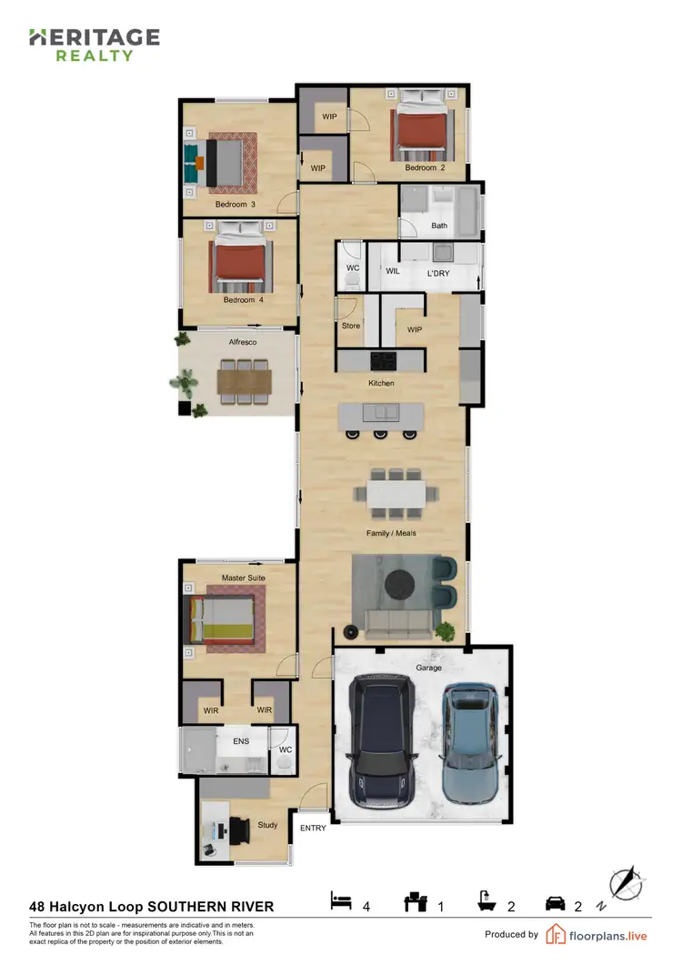 Floorplan of Homely house listing, 48 Halcyon Loop, Southern River WA 6110
