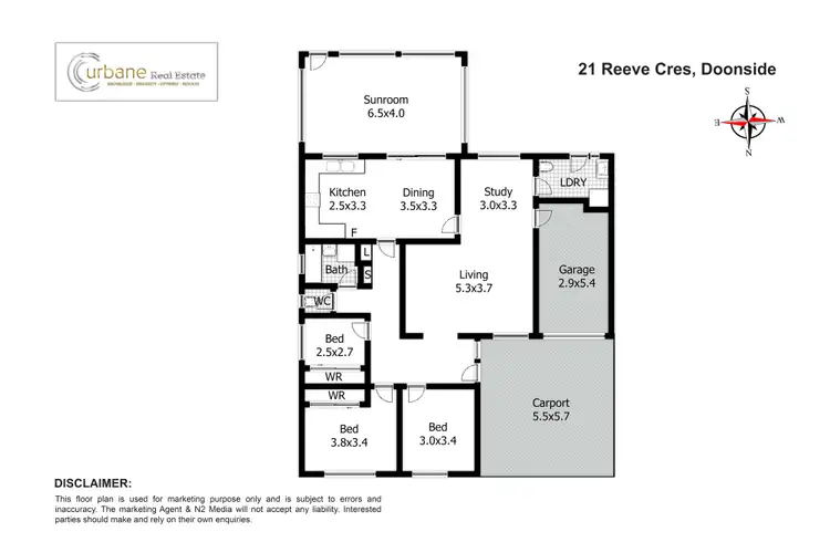 Floorplan of Homely house listing, 21 Reeve Crescent, Doonside NSW 2767