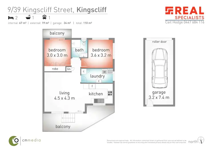 Floorplan of Homely unit listing, 9/39 Kingscliff Street, Kingscliff NSW 2487