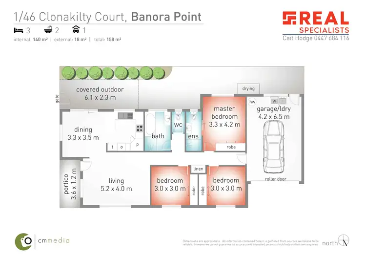 Floorplan of Homely unit listing, 1/46 Clonakilty Close, Banora Point NSW 2486