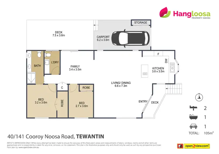Floorplan of Homely house listing, 40/141 Cooroy Noosa Road, Tewantin QLD 4565