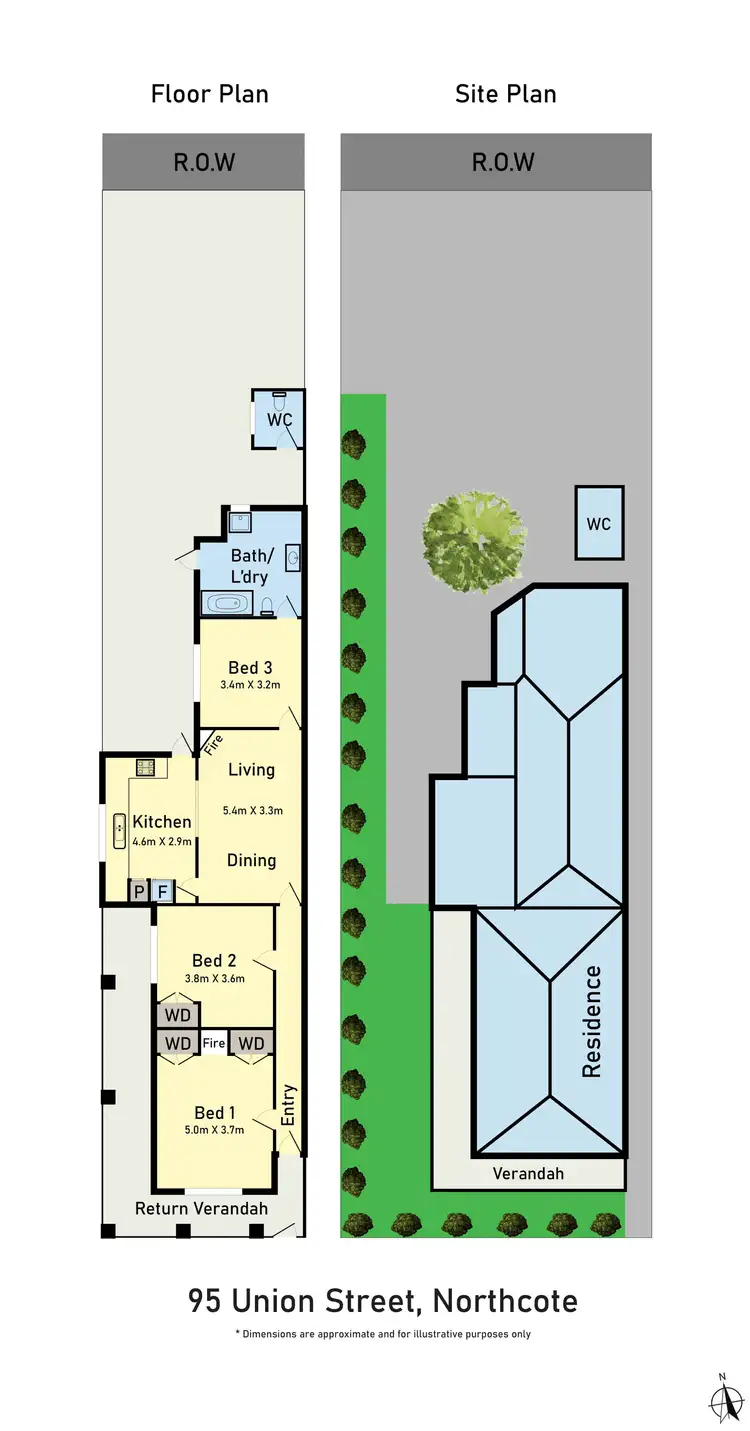 Floorplan of Homely house listing, 95 Union Street, Northcote VIC 3070