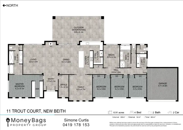 Floorplan of Homely house listing, 11 Trout Court, New Beith QLD 4124