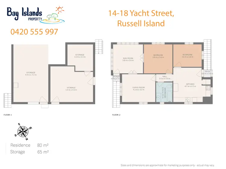 Floorplan of Homely house listing, 14 Yacht Street, Russell Island QLD 4184