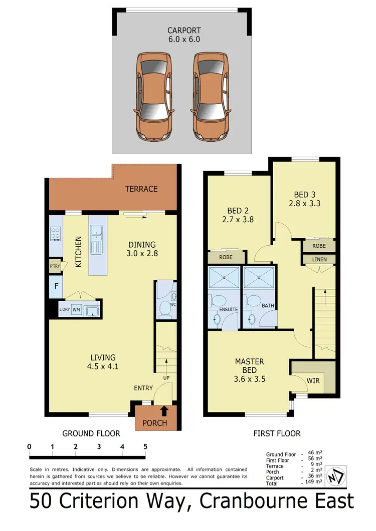 Floorplan of Homely townhouse listing, 50 Criterion Way, Cranbourne East VIC 3977
