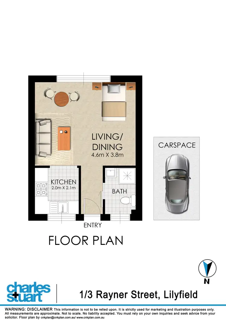 Floorplan of Homely apartment listing, 1/3 Rayner Street, Lilyfield NSW 2040