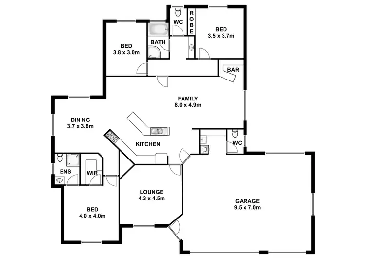 Floorplan of Homely house listing, 24 Stiles Street, Mount Gambier SA 5290
