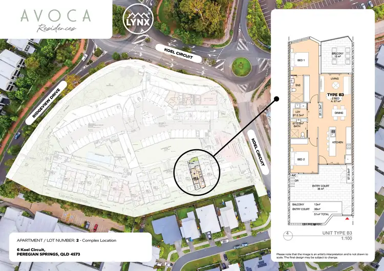 Floorplan of Homely apartment listing, 2/6 Koel Circuit, Peregian Springs QLD 4573