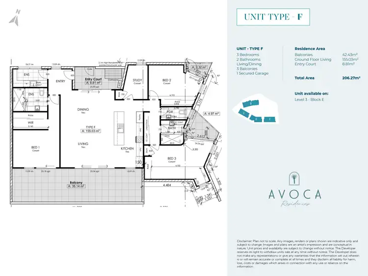 Floorplan of Homely apartment listing, 24/6 Koel Circuit, Peregian Springs QLD 4573