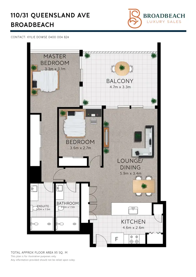 Floorplan of Homely apartment listing, 110/31 Queensland Avenue, Broadbeach QLD 4218