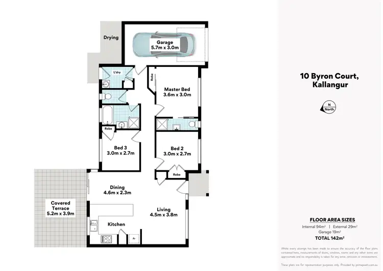 Floorplan of Homely house listing, 10 Byron Court, Kallangur QLD 4503