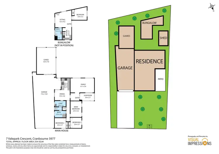Floorplan of Homely house listing, 7 Valepark Crescent, Cranbourne VIC 3977