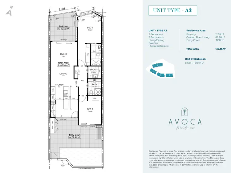 Floorplan of Homely apartment listing, 5/6 Koel Circuit, Peregian Springs QLD 4573