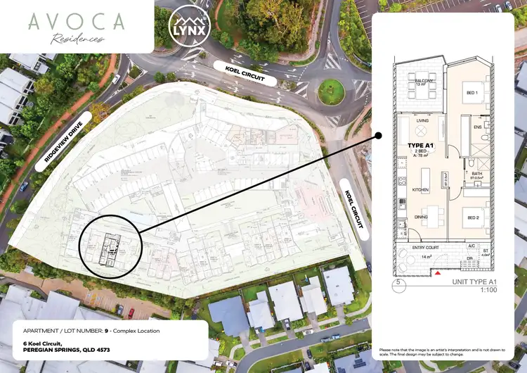 Floorplan of Homely apartment listing, 9/6 Koel Circuit, Peregian Springs QLD 4573