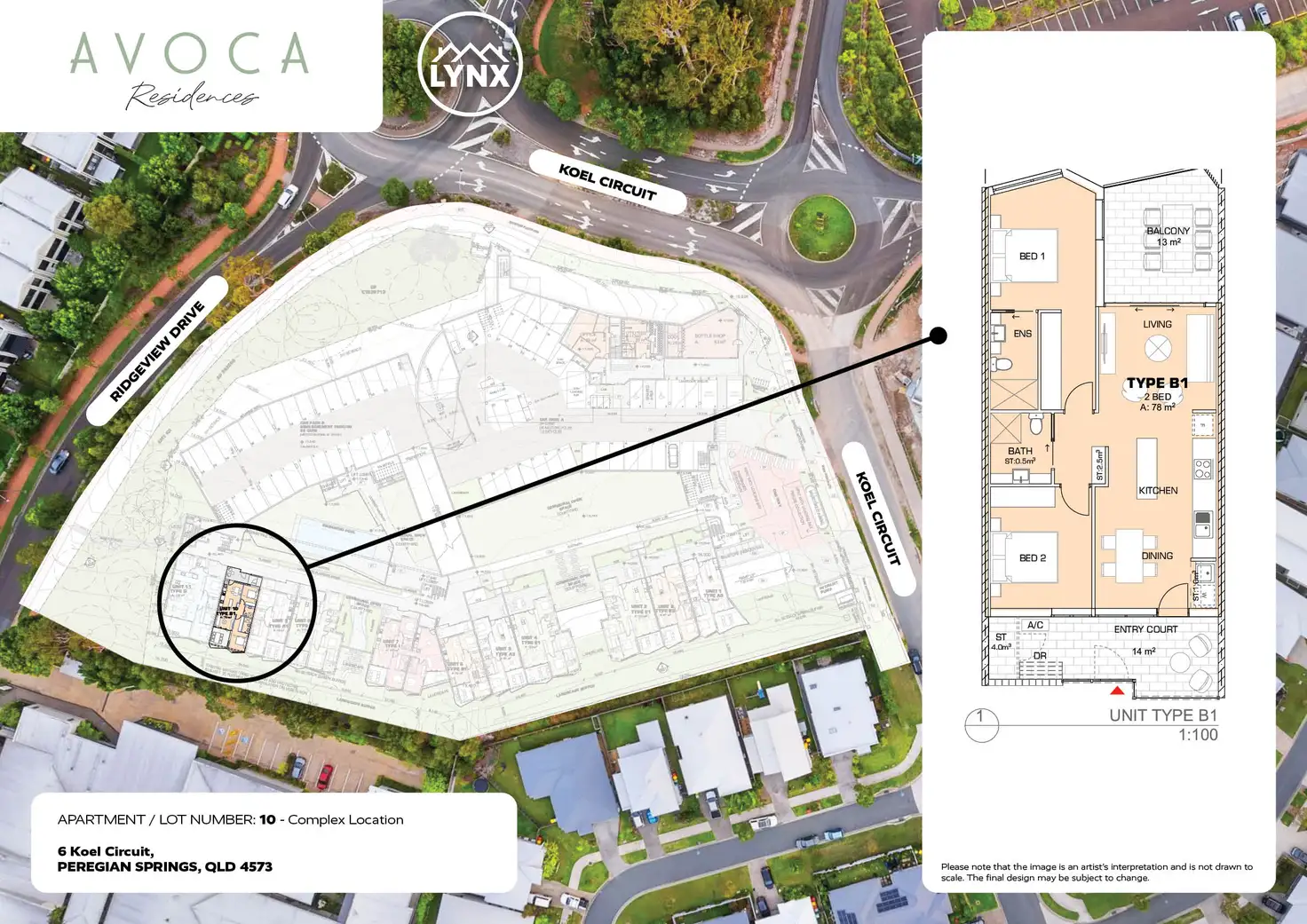Floorplan of Homely apartment listing, 10/6 Koel Circuit, Peregian Springs QLD 4573