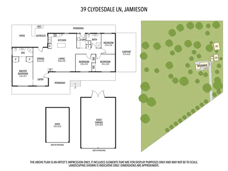 Floorplan of Homely house listing, 39 Clydesdale Lane, Jamieson VIC 3723