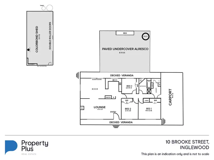 Floorplan of Homely house listing, 10 Brooke Street, Inglewood VIC 3517