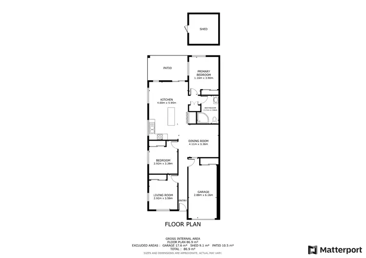 Floorplan of Homely semi-detached listing, 39 Girgenti Avenue, Kelso QLD 4815