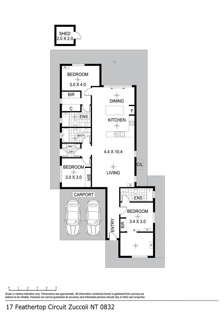 Floorplan of Homely house listing, 17 Feathertop Circuit, Zuccoli NT 832