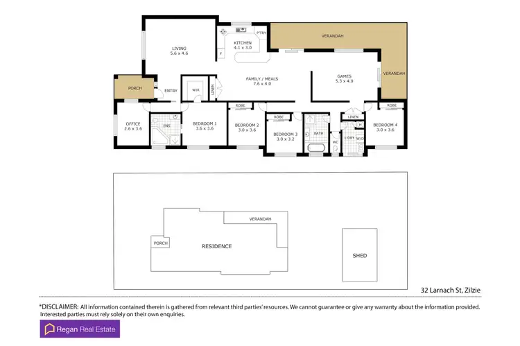 Floorplan of Homely house listing, 32 Larnach Street, Zilzie QLD 4710
