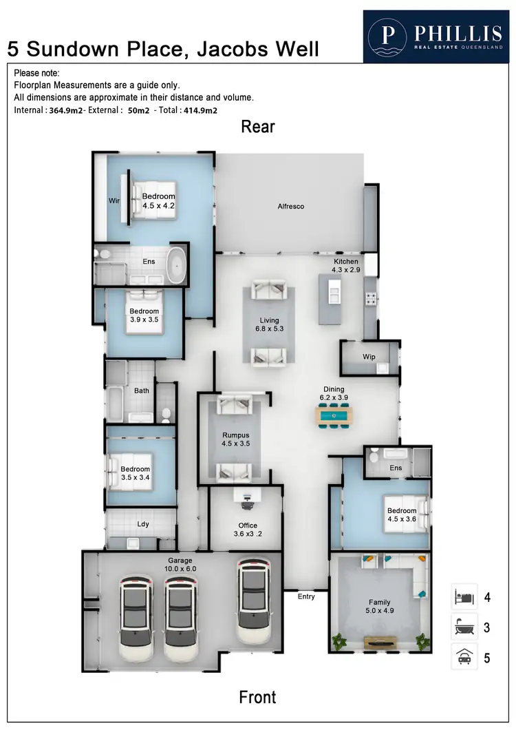 Floorplan of Homely house listing, 5 Sundown Place, Jacobs Well QLD 4208