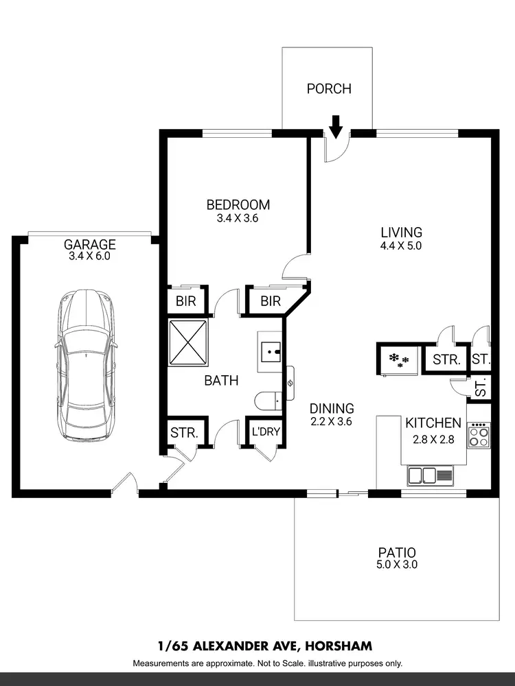 Floorplan of Homely block of units listing, 1-10/65 Alexander Avenue, Horsham VIC 3400