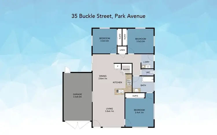 Floorplan of Homely house listing, 35 BUCKLE STREET, Park Avenue QLD 4701