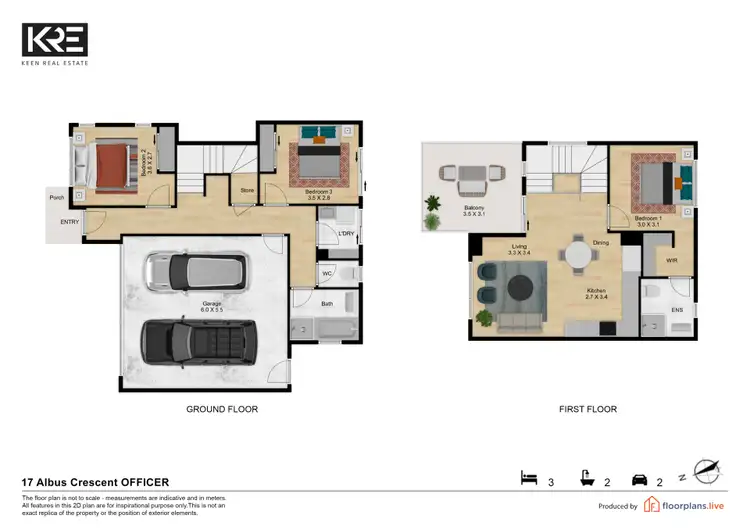 Floorplan of Homely house listing, 17 Albus Crescent, Officer VIC 3809