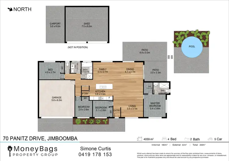 Floorplan of Homely house listing, 70 Panitz Drive, Jimboomba QLD 4280