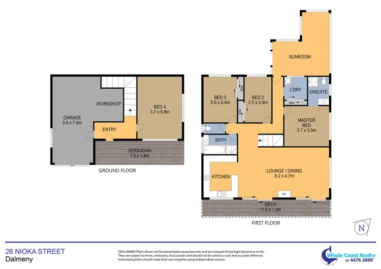 Floorplan of Homely house listing, 26 Nioka Street, Dalmeny NSW 2546
