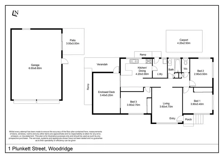 Floorplan of Homely house listing, 1 Plunkett Street, Woodridge QLD 4114