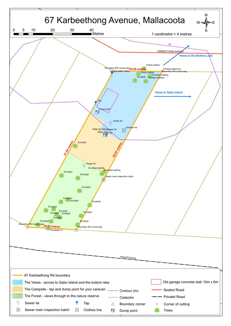 Floorplan of Homely land listing, 67 Karbeethong Avenue, Mallacoota VIC 3892