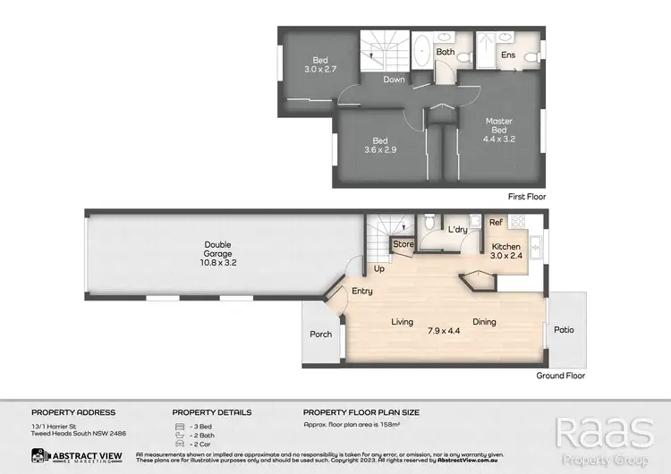 Floorplan of Homely townhouse listing, 13/1 Harrier Street, Tweed Heads South NSW 2486