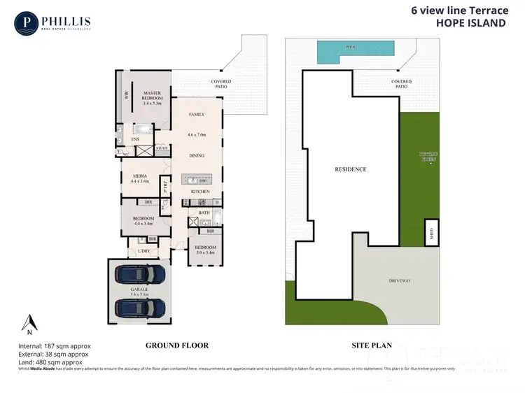 Floorplan of Homely house listing, 6 View Line Terrace, Hope Island QLD 4212