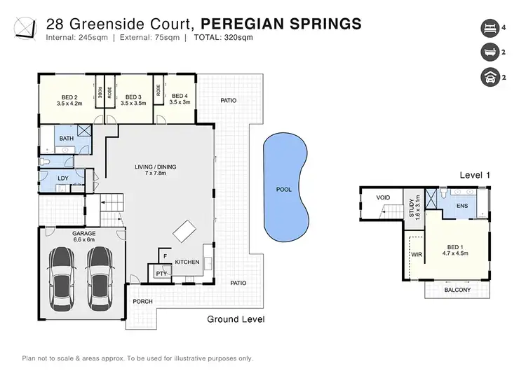 Floorplan of Homely house listing, 28 Greenside Court, Peregian Springs QLD 4573