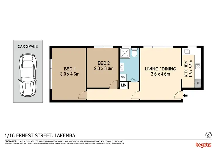 Floorplan of Homely block of units listing, 16 Ernest Street, Lakemba NSW 2195