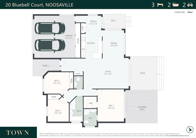 Floorplan of Homely house listing, 20 Bluebell Court, Noosaville QLD 4566