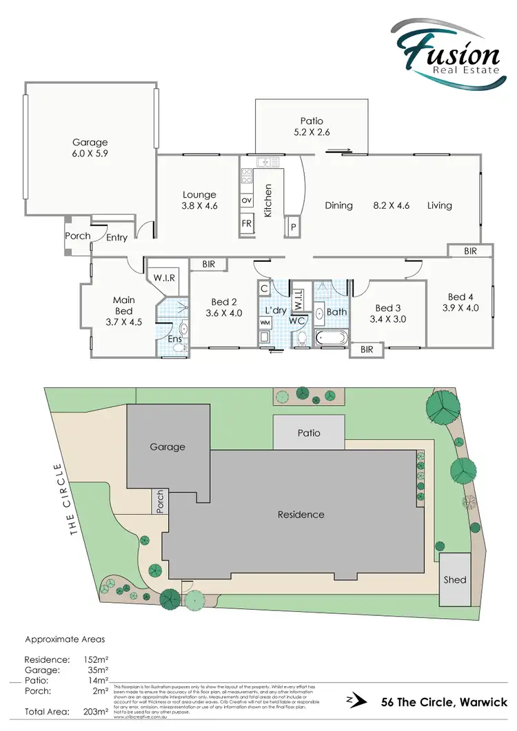 Floorplan of Homely house listing, 56 The Circle, Warwick WA 6024